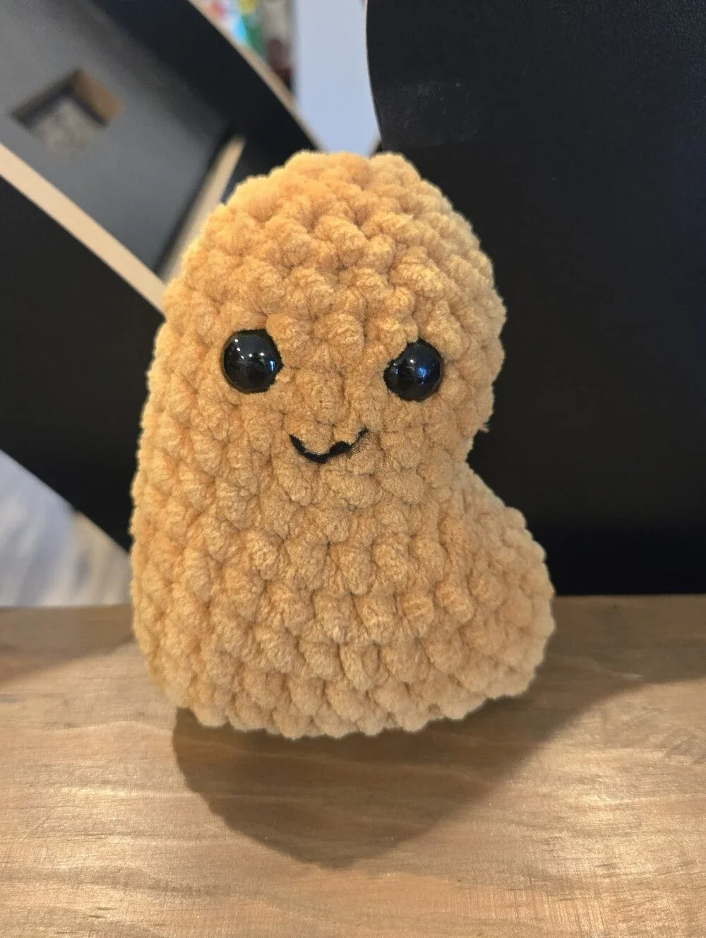 Handmade Plush Amigurumi Heart Shaped Chicken Nugget Plush